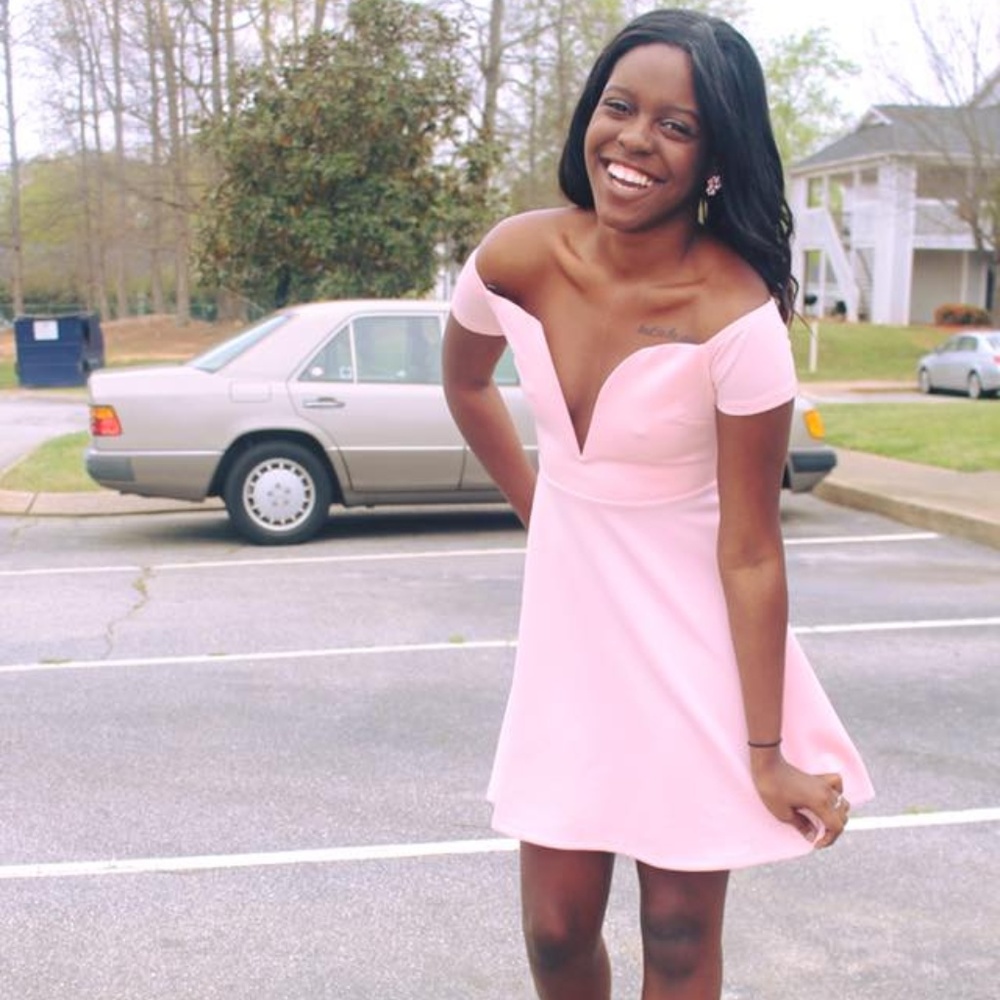 Blush Pink Skater Dress